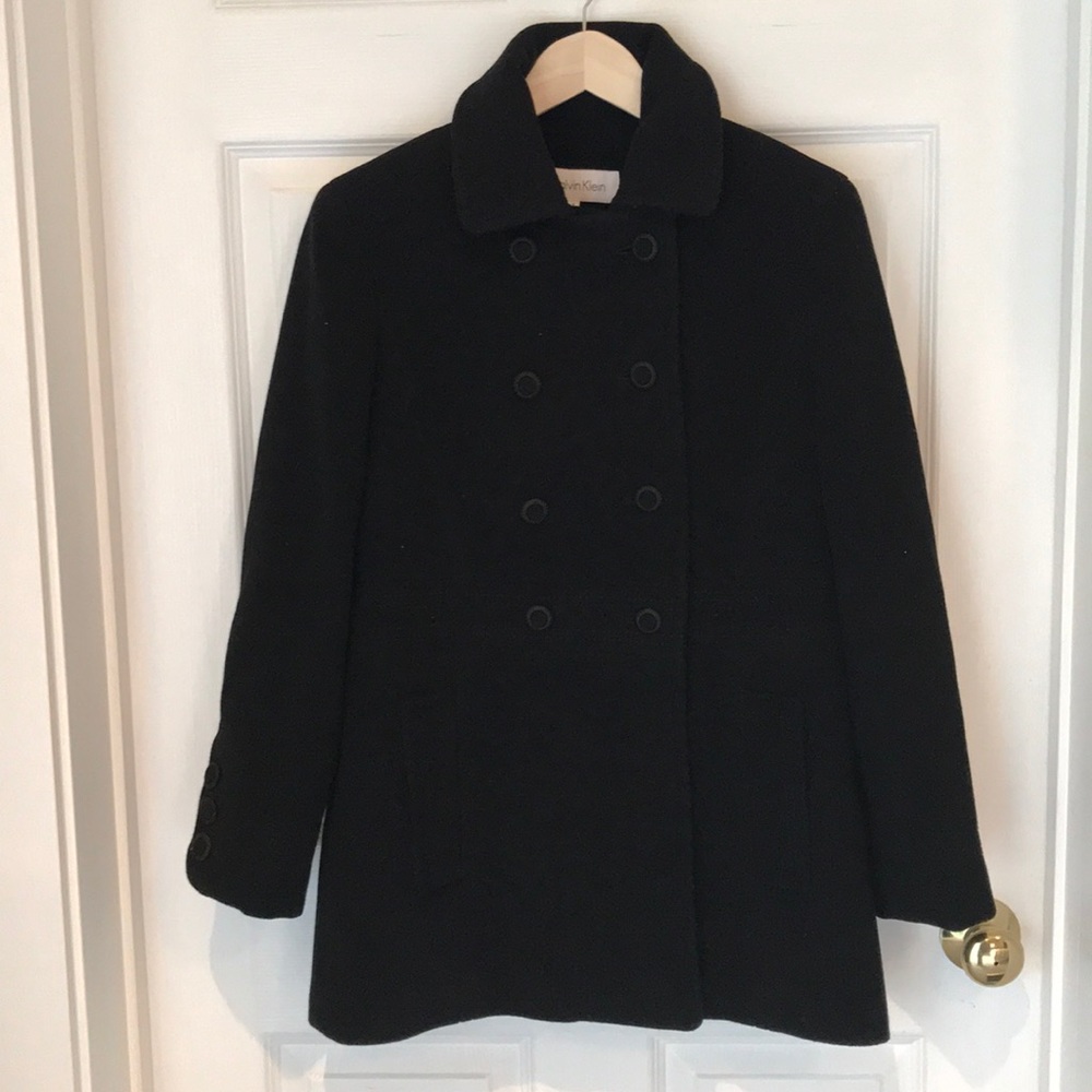 Misses Calvin Klein Wool Pea Coat